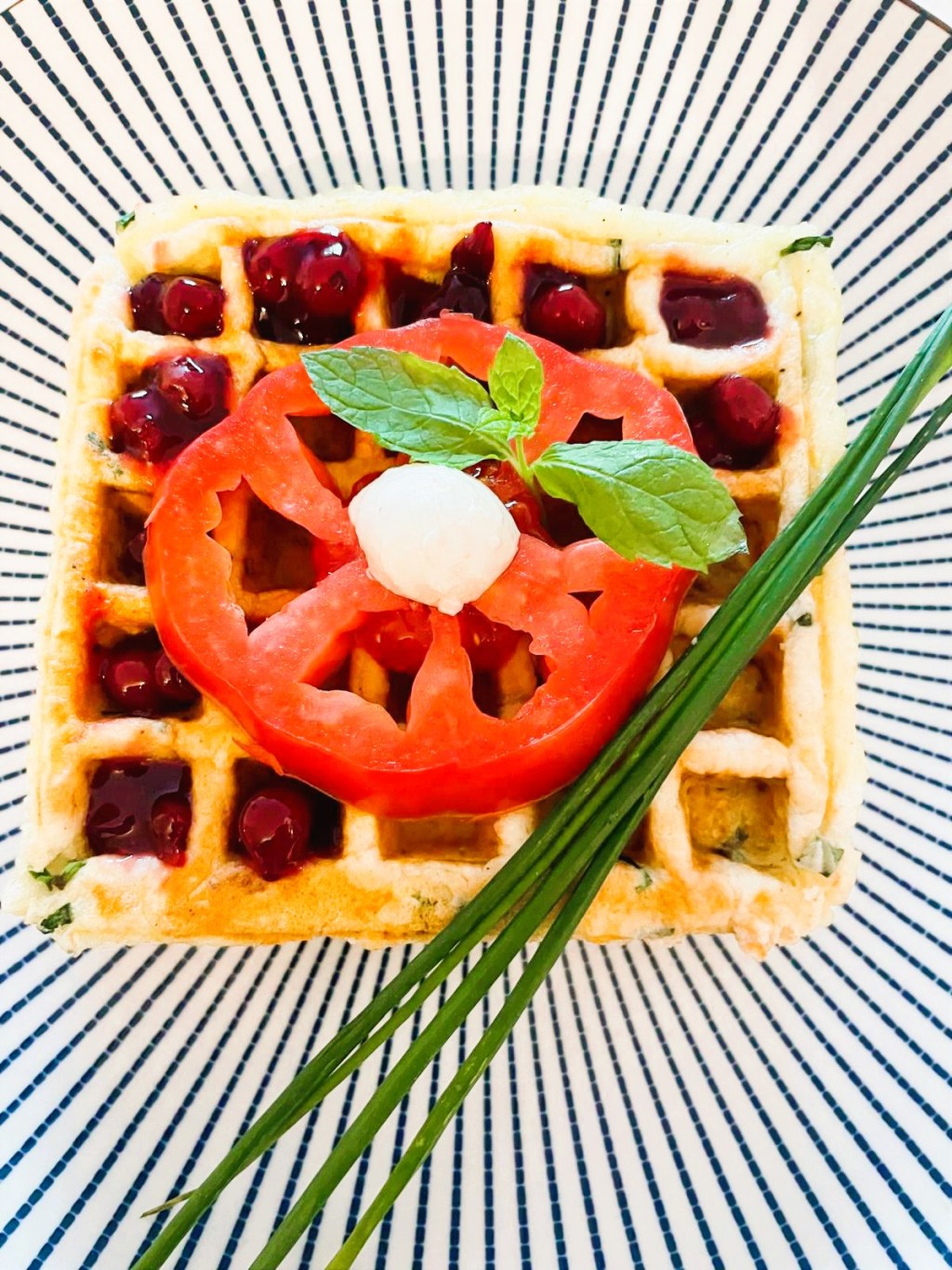 Wytrawny gofr z&nbsp;cukinii