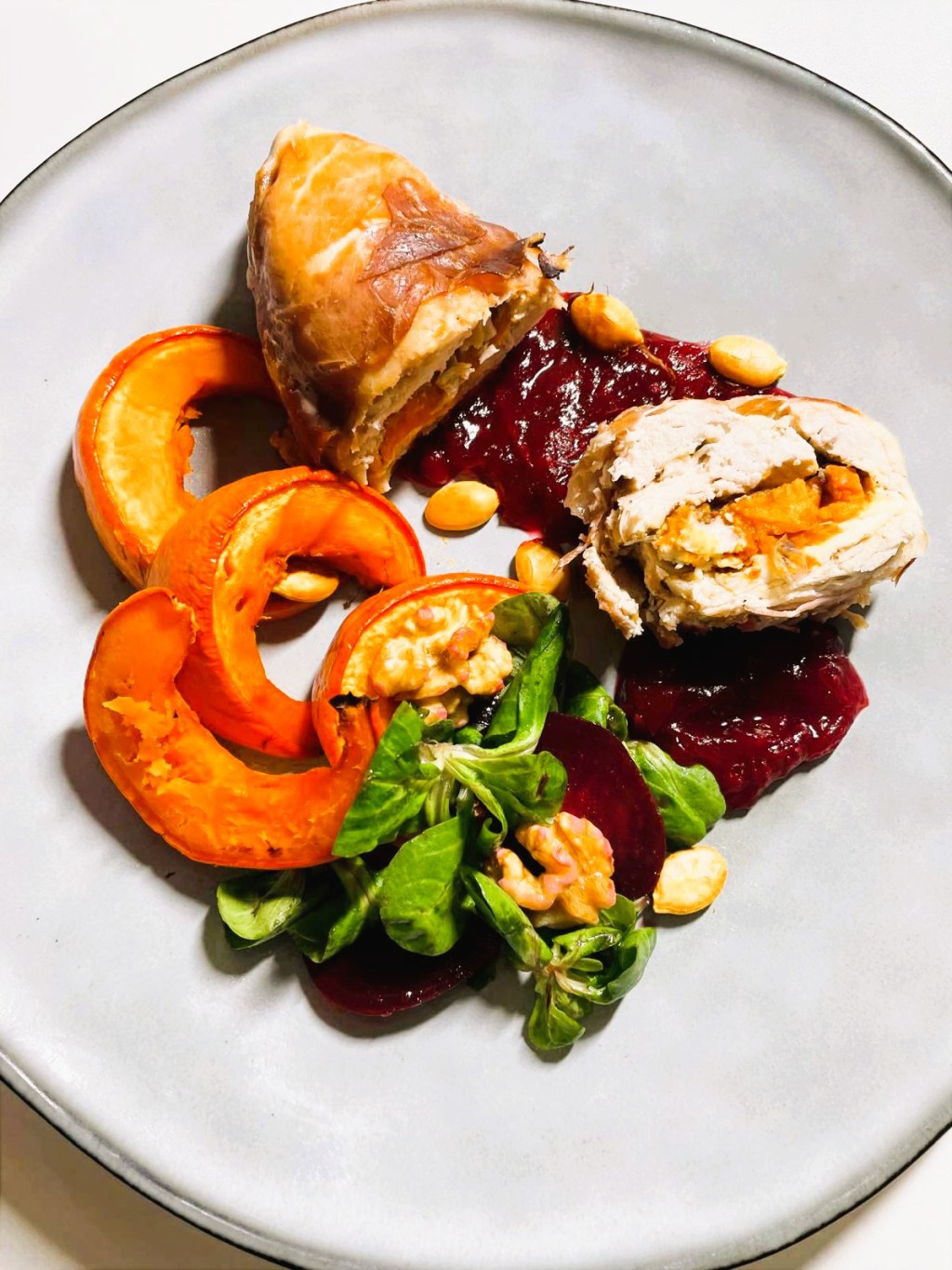 Polędwiczki z kurczaka z fetą i&nbsp;dynią